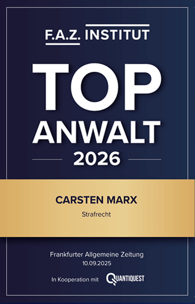 Auszeichnung Siegel F.A.Z. Top Anwalt